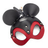 LuxuryFantasy Masque SM Black Mouse Noir et Rouge